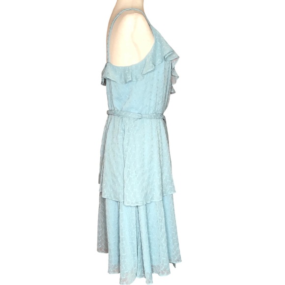 Gal Meets Glam Helena Blue Ruffle Dress Julia Berolzheimer | 8 - Picture 7 of 12